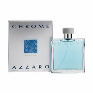 Azzaro Chrome Eau de Toilette 100 ml - Fresh Aquatic Mens Cologne - Citrus, Woody, Musky Fragrance -Fresh Notes of Bergamot - Everyday Wear - Classic Summer Beach Scent - Luxury Perfumes for Men