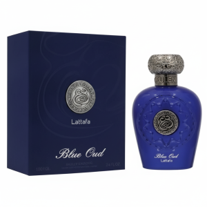 Lattafa Perfumes Blue Oud for Unisex Eau de Parfum Spray, 3.4 Ounce