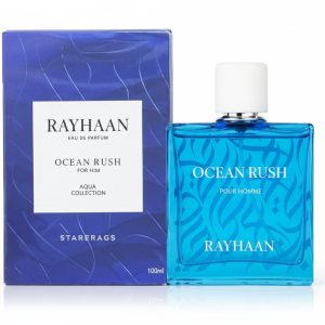 Rayhaan Ocean Rush Pour Homme, Men's Perfume, Blue