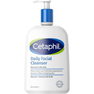CETAPHIL, Daily Facial Cleanser for Sensitive, Combination to Oily Skin, 591mL Made in Canada